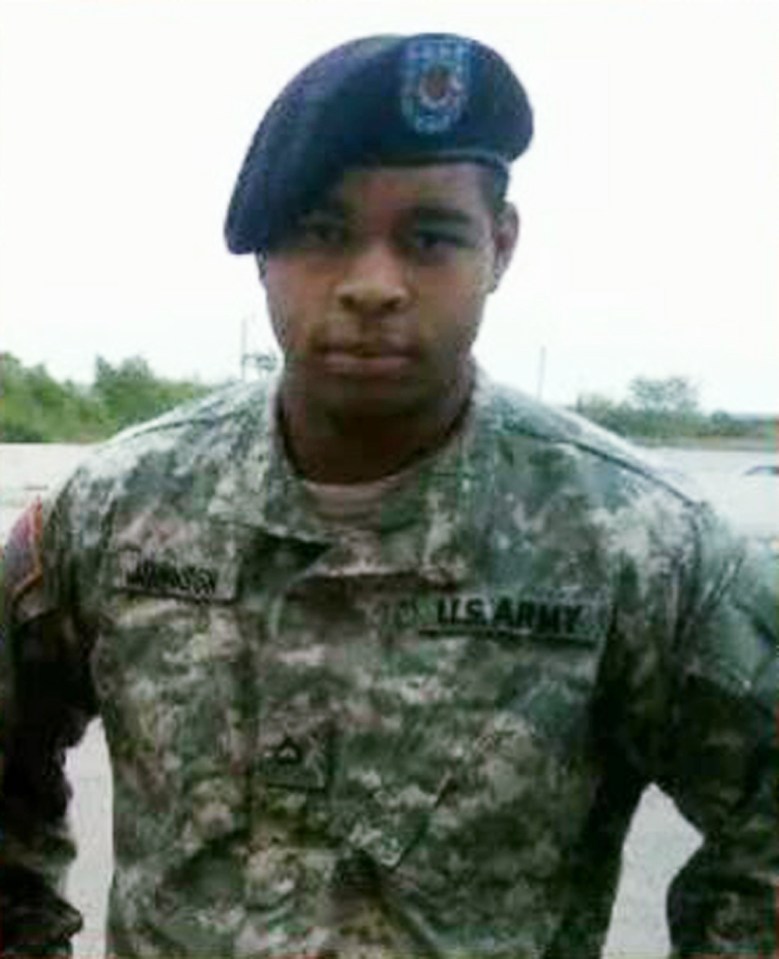 Micah Xavier Johnson during his time in the US army