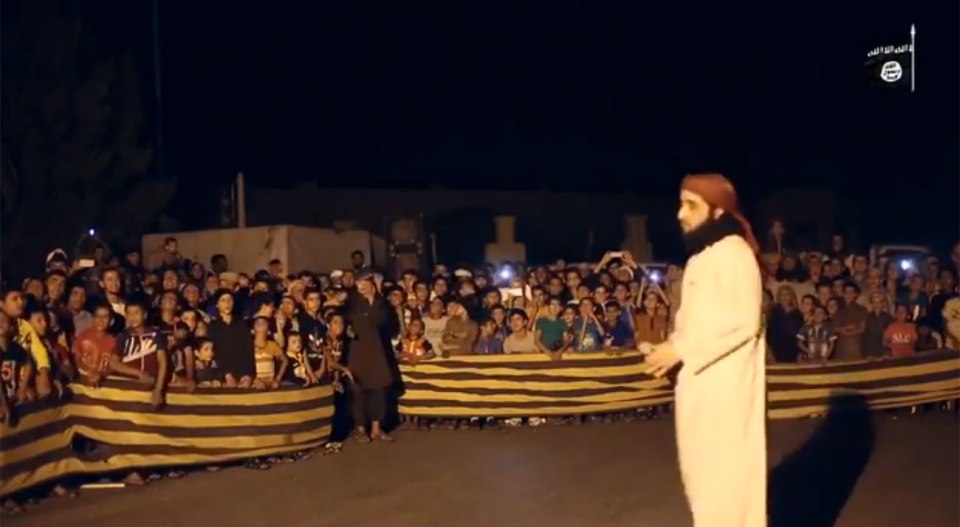 The footage showed a man with a microphone hosting the celebrations