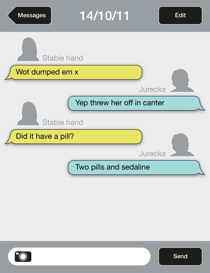 Text messages revealed the trio had been plotting the fraud