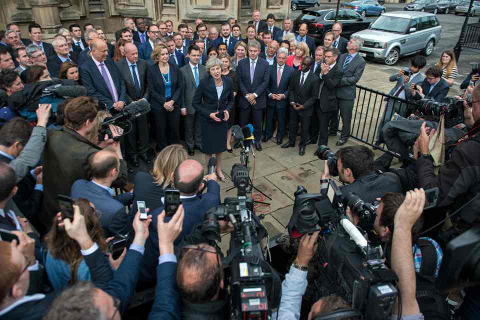 May's statement was greeted with huge media attention as she accepted her new role at No10