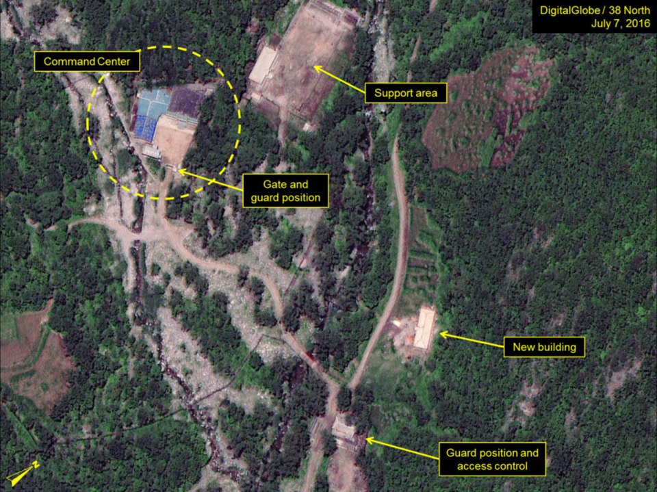 The Command Centre: A new building was being constructed at its main area of operations