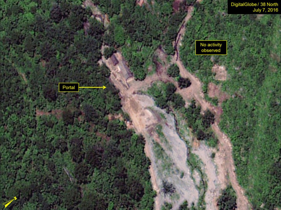 The South Portal: At its southern tunnel entrance, no activity was seen