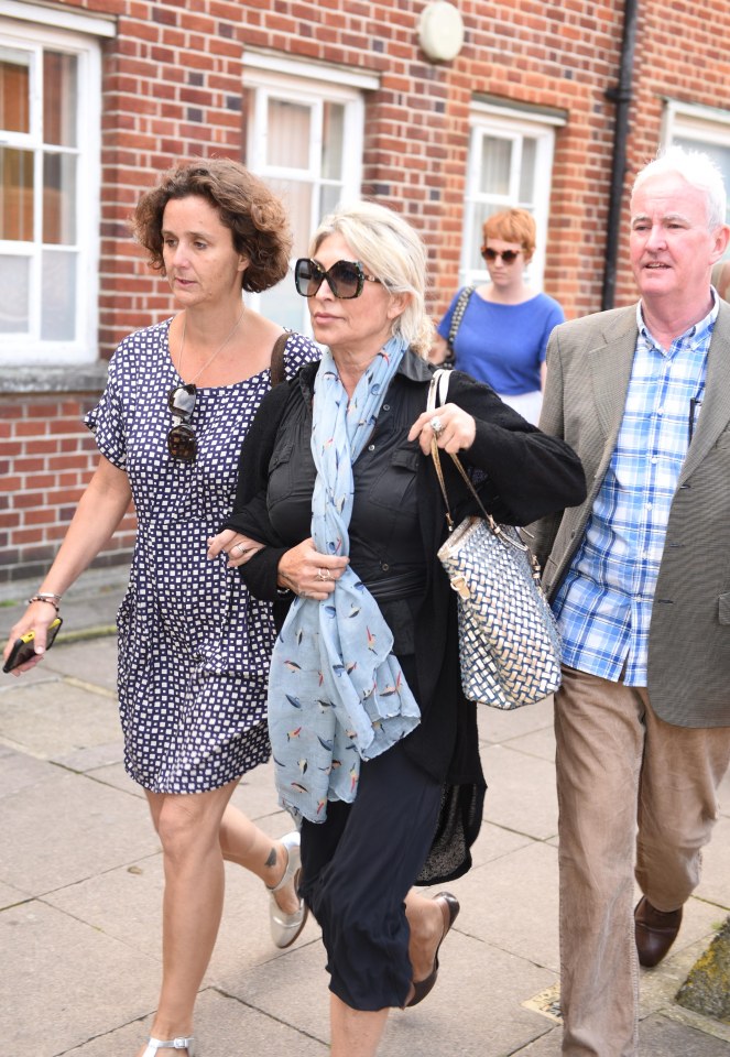 Matilde Conejero arriving today for her trail at Uxbridge magistrates court