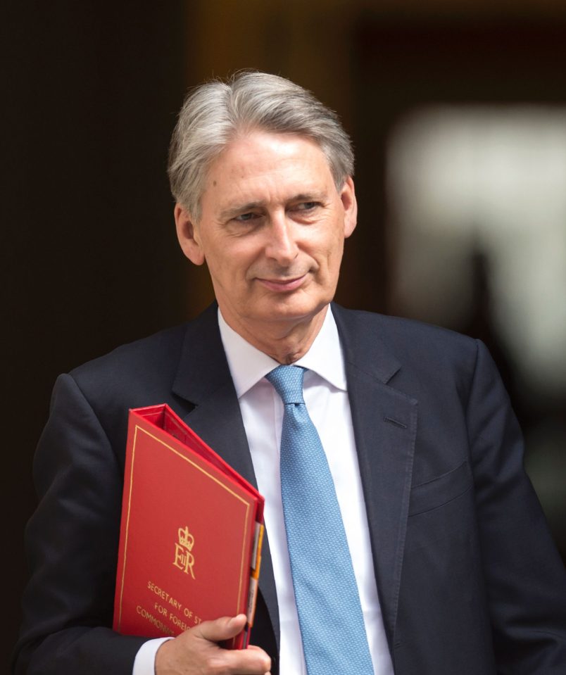 Britain's Foreign Secretary Philip Hammo
