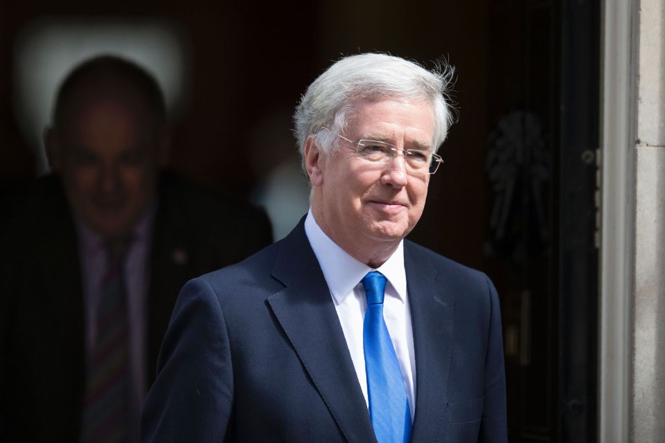 British Defence Secretary Michael Fallon