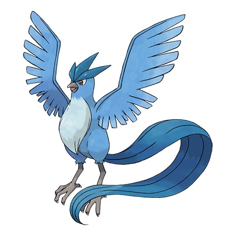 ARTICUNO, #144, Ice/Flying. The original games saw this beast hiding on the Seafoam Islands.