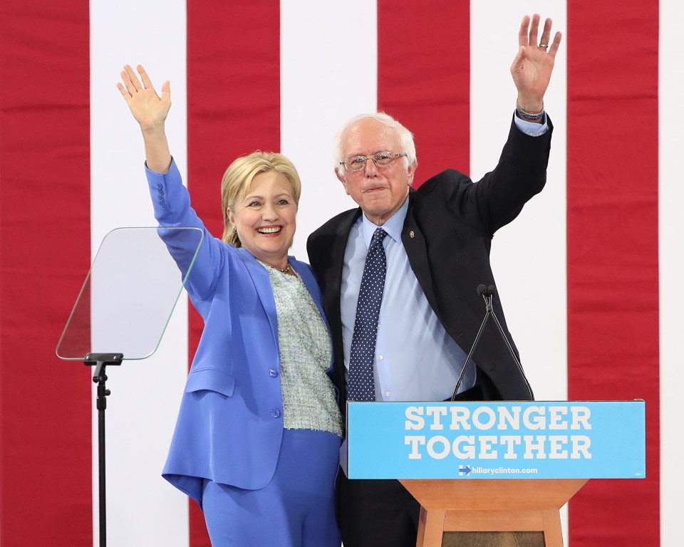 Bernie Sanders and Hillary Clinton