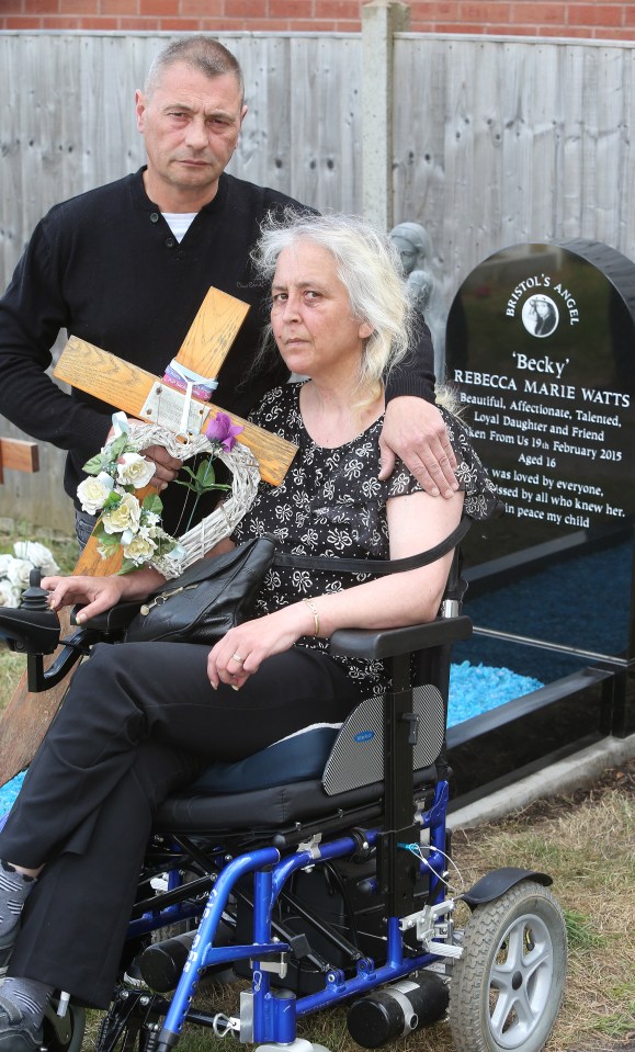 Anjie Galsworthy suffers from MS and wants to be buried with her step daughter when she dies 