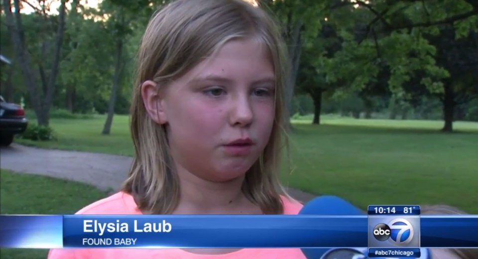 Elysia Laub finds abandoned baby