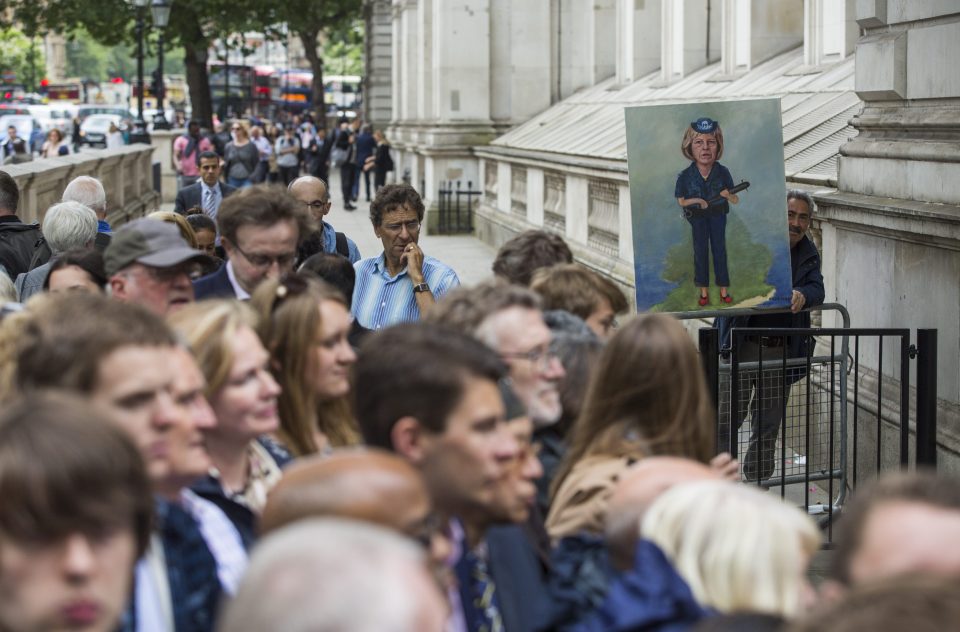 Downing Street crowds