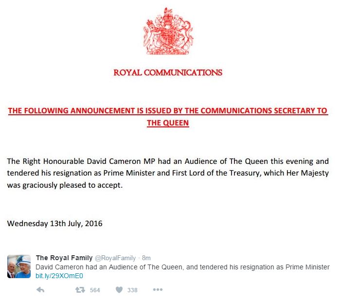 Prime Minister announcement