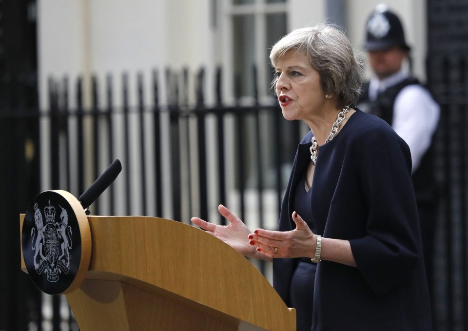 Mrs May said she wanted to see Britain grow under her leadership 