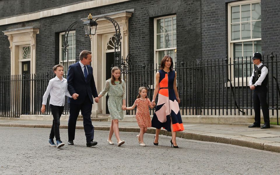 TOPSHOT - Outgoing British prime ministe