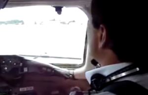 Holiday jet forced to abort landing after man is seen smoking on runway