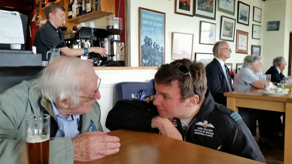 Ken even got the chance to kick back and discuss his beloved plane over a pint of ale