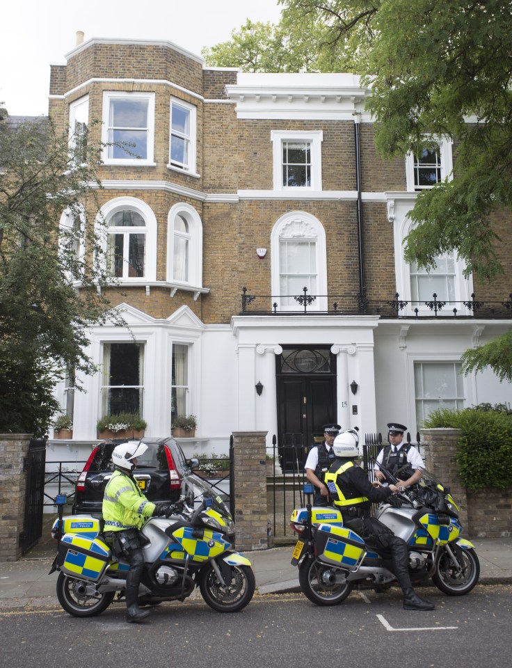 Home where David Cameron and his family now live in Notting Hill
