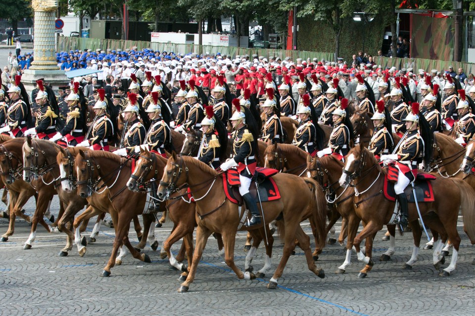 Today, the event is marked by a huge military parade along the Champs Elysees in Paris 