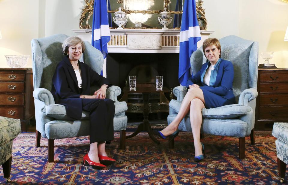 Theresa May and Nicola Sturgeon