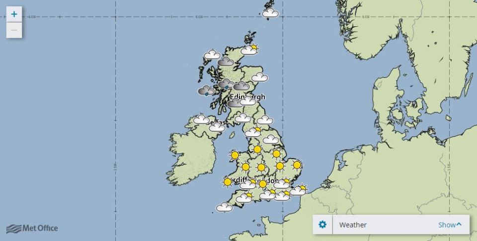 Highs of 27 degrees expected on Saturday - with it being likely to be even hotter on Wednesday