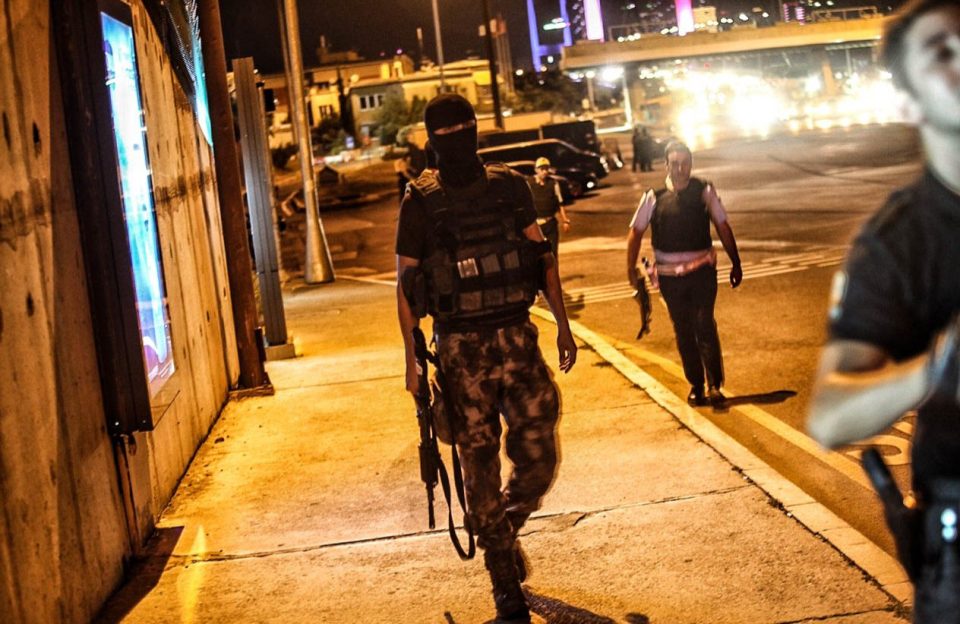Turkish soldiers have been blocking movement within Turkey, claiming complete control