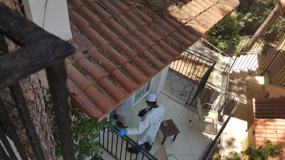 The grenade exploded on the floor below Richard Holland's room