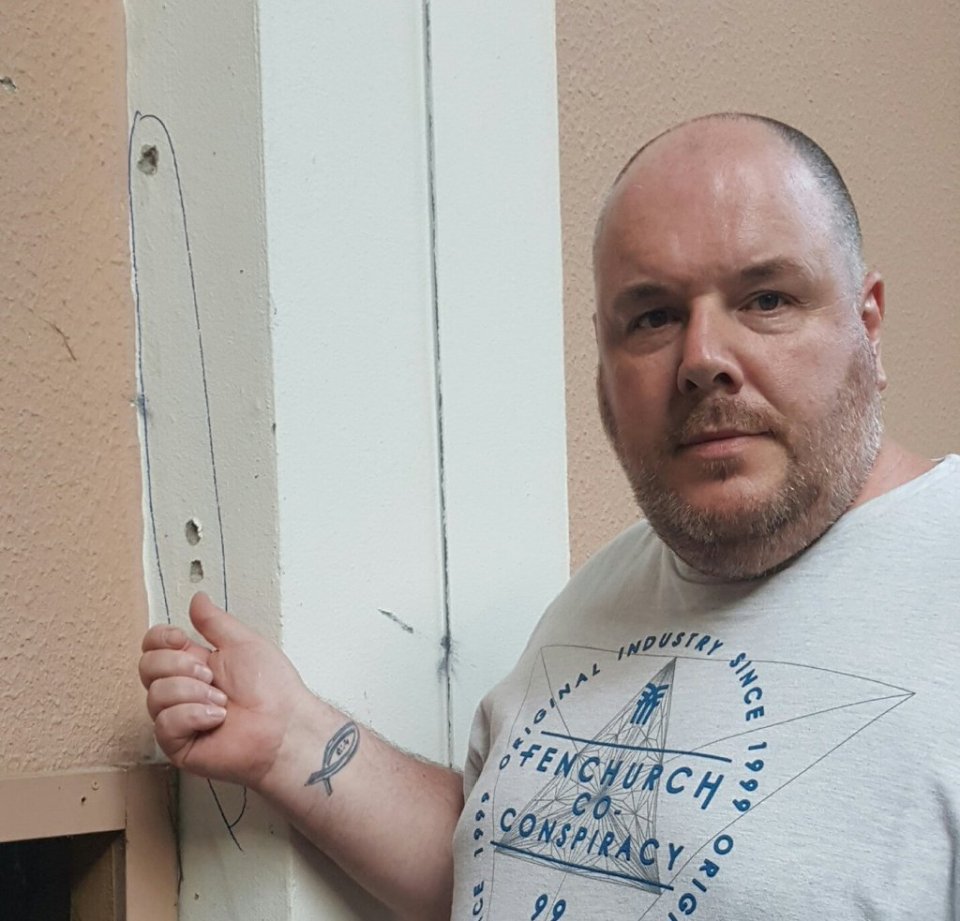 After hearing a grenade explode in the apartment below him the grandfather-of-two from Bristol realised rebel fighters were in his hotel