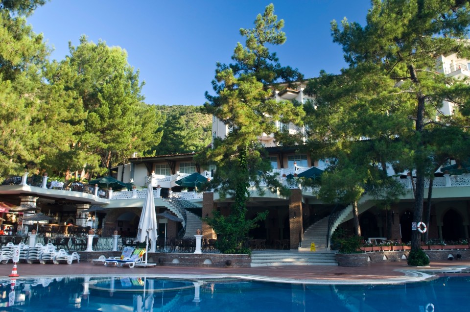 The pool at the Marmaris Palace Hotel 