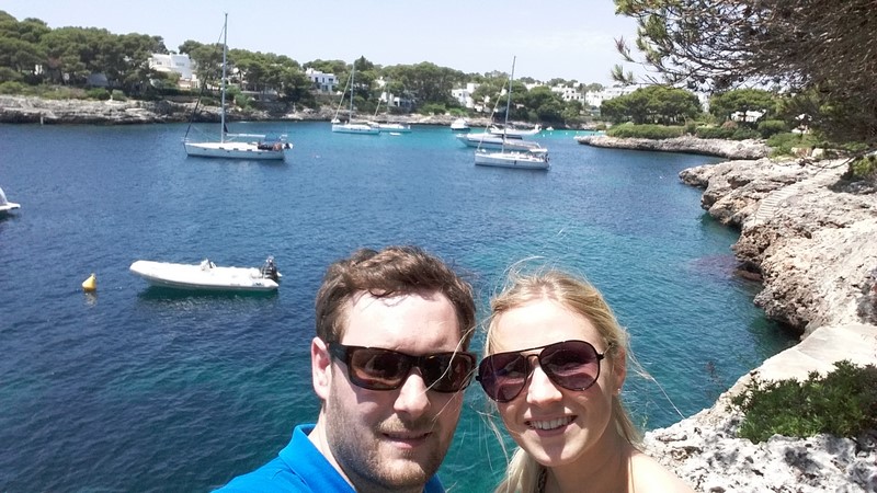 The couple said they had been loving their trip away together to celebrate their marriage