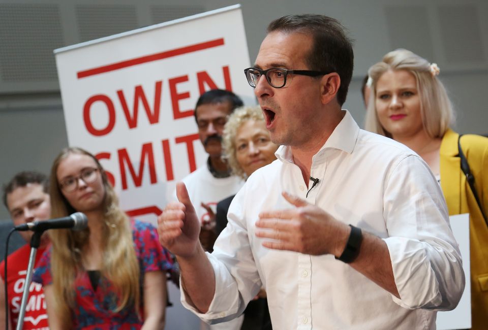 Labour MP Owen Smith speaks during his c