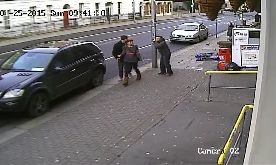 After Fitzgerald fled, his unidentified attacker confronts innocent American tourist Sebastian List