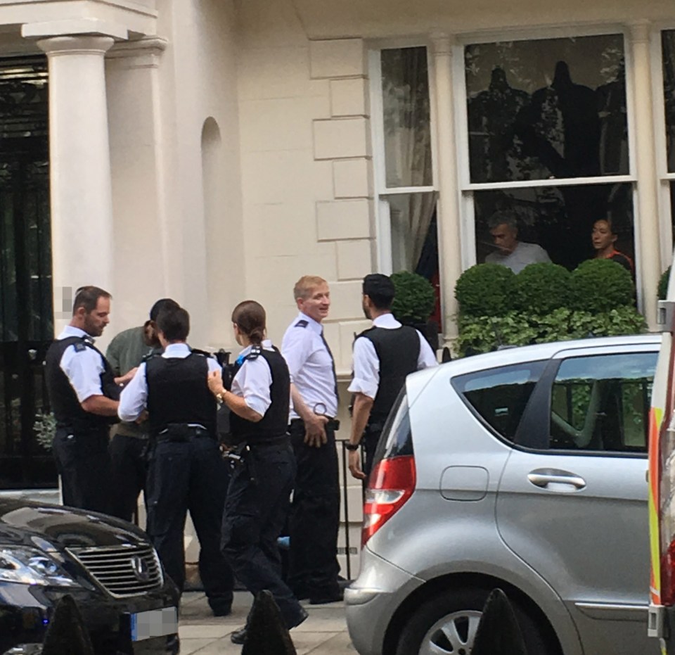 Gabor Roman was stopped by security and then arrested outside Jose's £25m home
