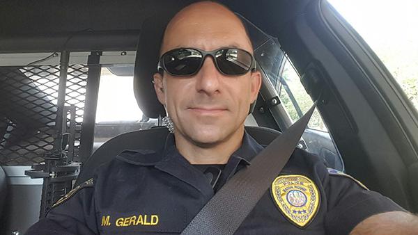 Police officer Matthew Gerald was also killed in the ambush on Sunday afternoon