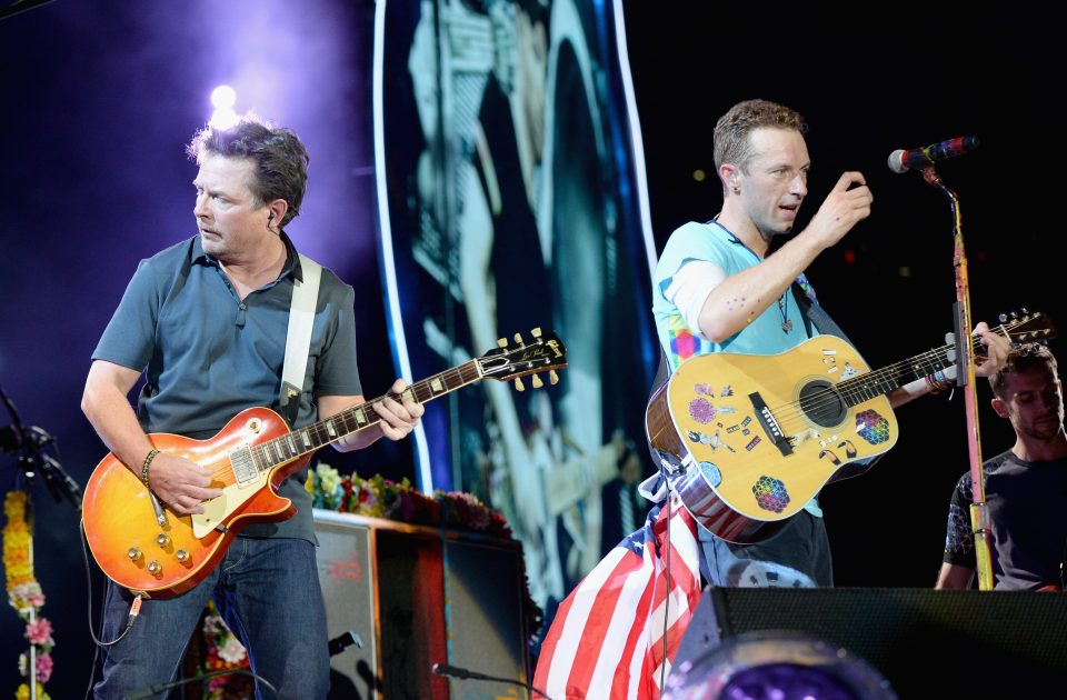 Chris Martin invited Michael on stage while playing 1950s hit Earth Angel
