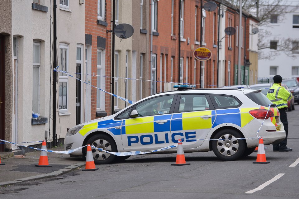 olice on Stanley Road, St James, Northampton, where the body of India Chipchase was found