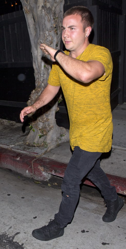 Gotze was seen partying in Los Angeles earlier this week