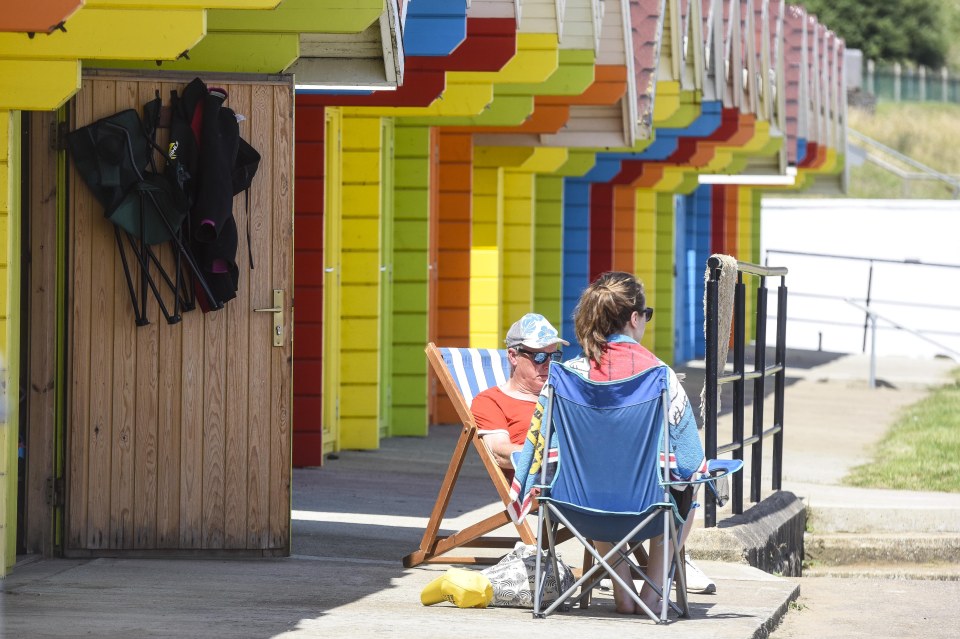 While others grabbed what sun they could, even in Scarborough where it was a slightly lower 26 degrees