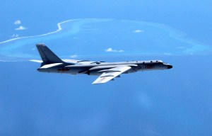 Beijing flies nuclear bomb jet over South China Sea as it ramps up tensions with the US