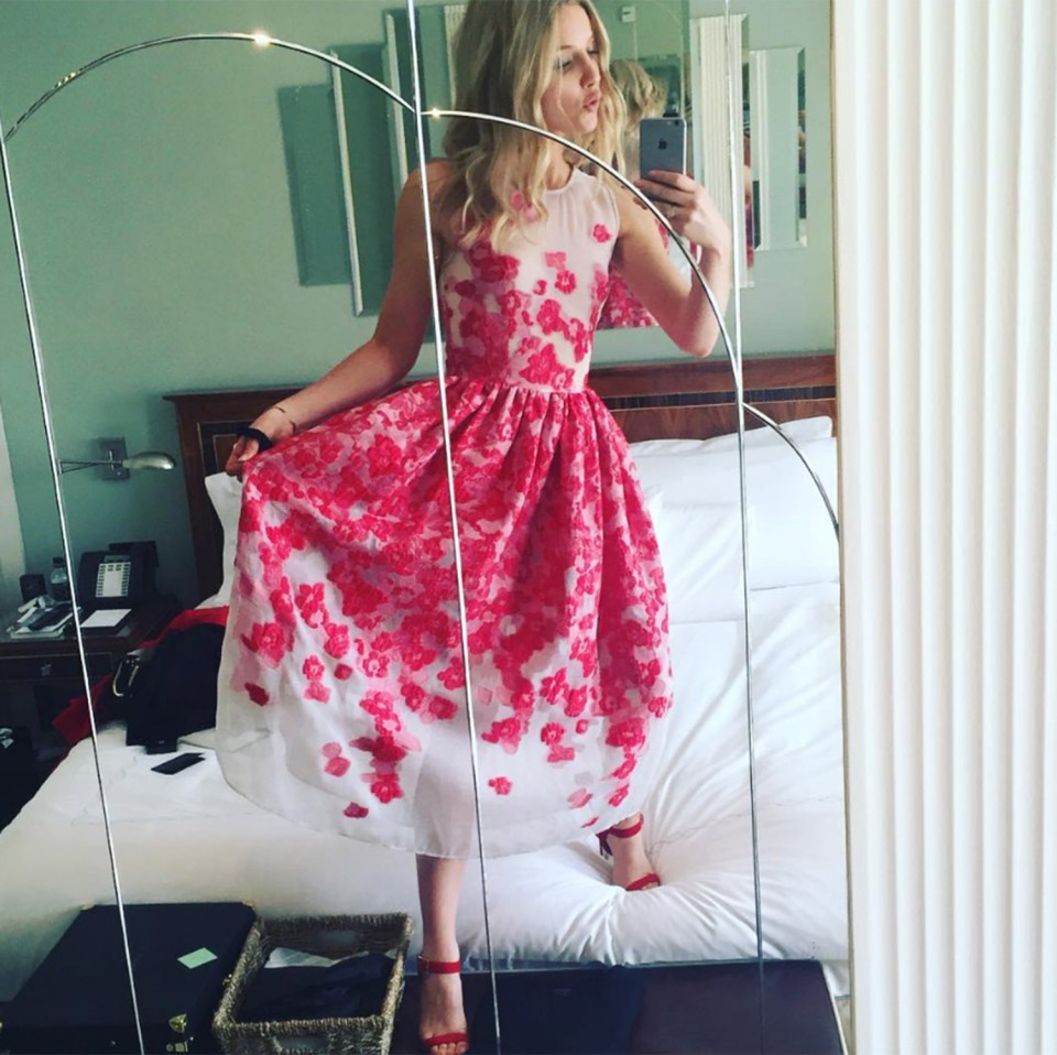 Chris' girlfriend Annabelle has been showing off what appears to be an engagement ring