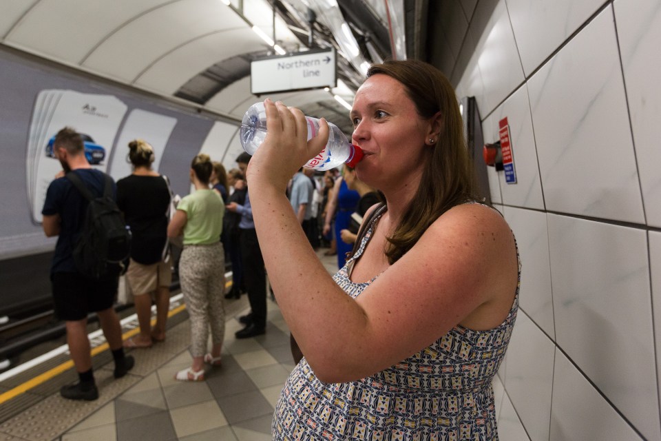 Commuters are also urged to drink plenty of water on hot and crowded trains