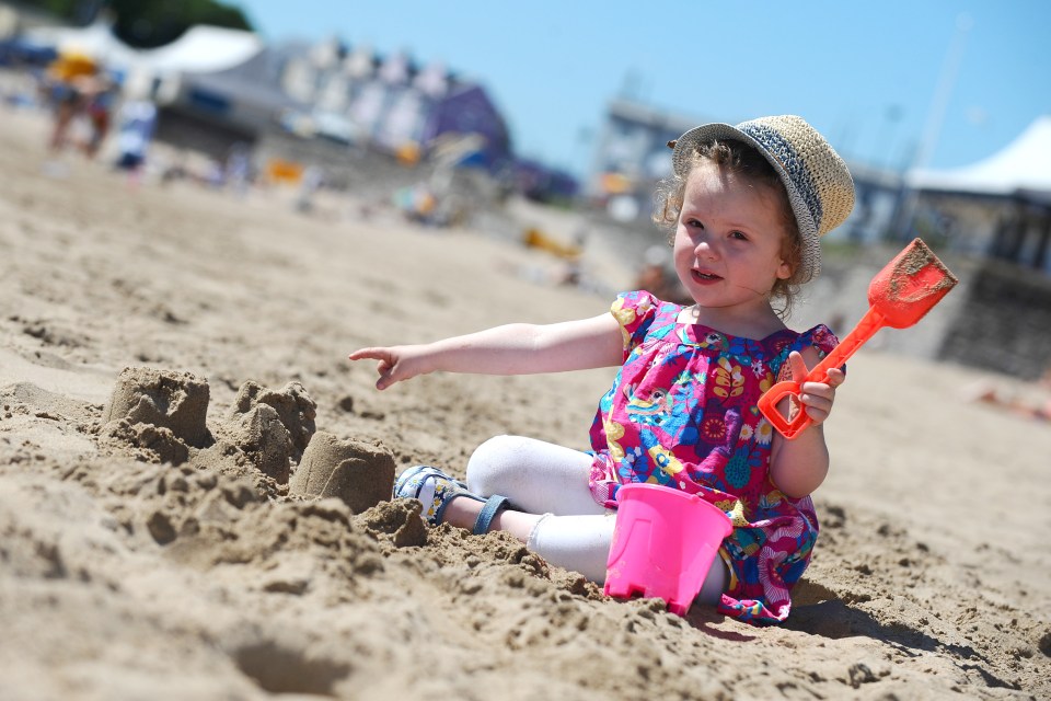 People are also enjoying the sunshine and warm weather on the beach in Barry as much of the UK enjoys a summer heatwave