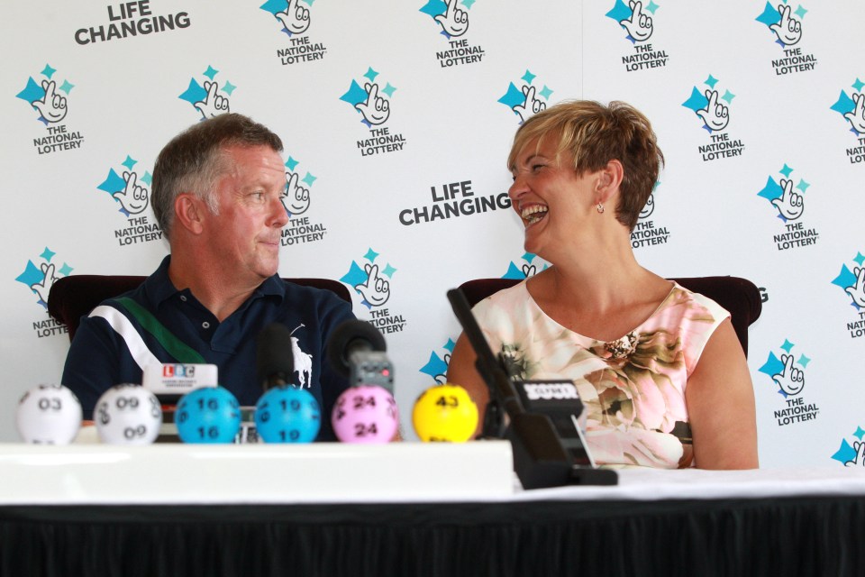 John and Alison Doherty hid their winning ticket inside a lamp for two weeks while they went on a planned holiday