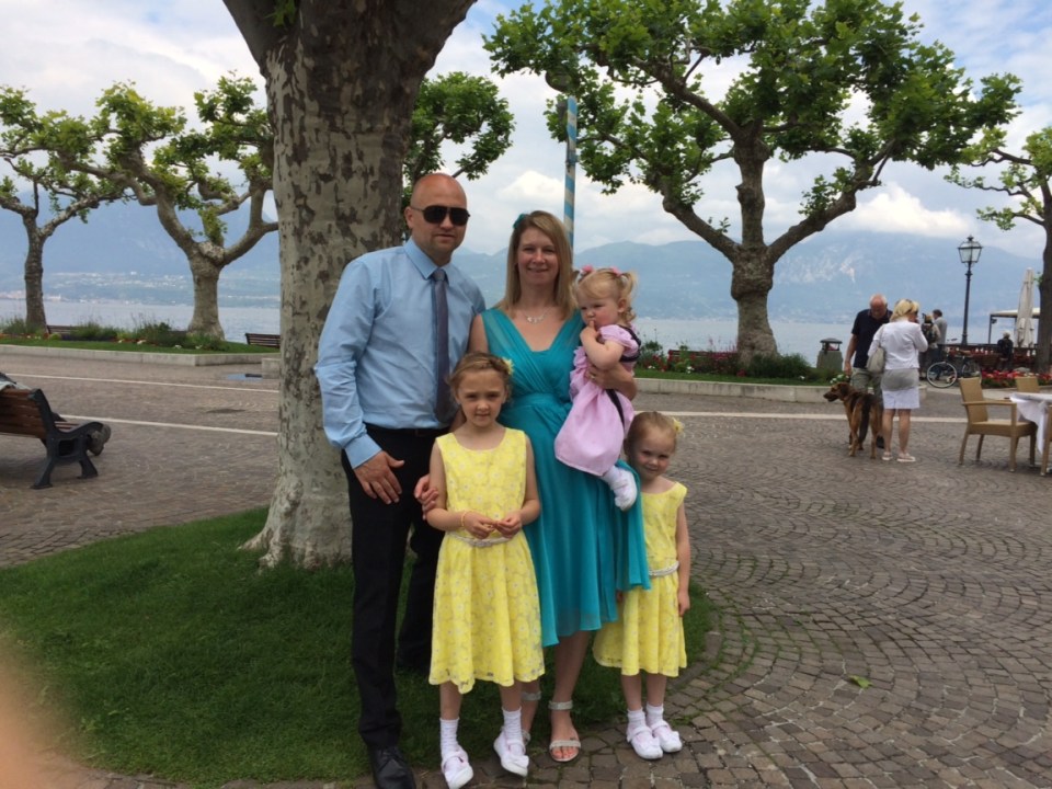 The Ayres family: Liz 37, Glenn 39, Lois 8, Sophia 5 and Annabelle spent more than £2,000 on a Turkey holiday but are too scared to travel