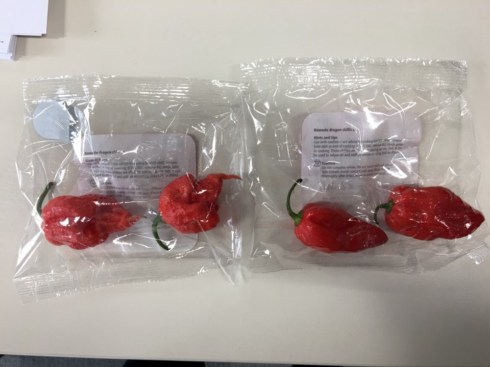 The Carolina Reaper is so fiery it is rated hotter than weapons grade pepper spray