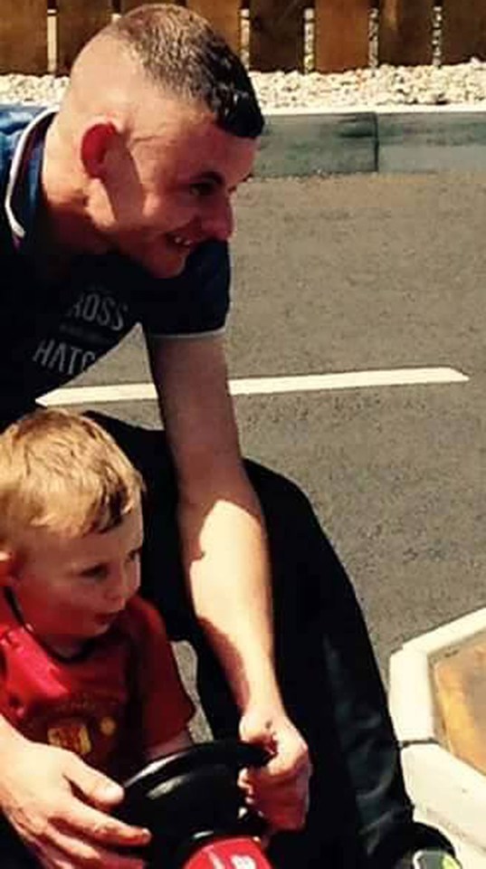 Happier times . . . Marco with son Alex