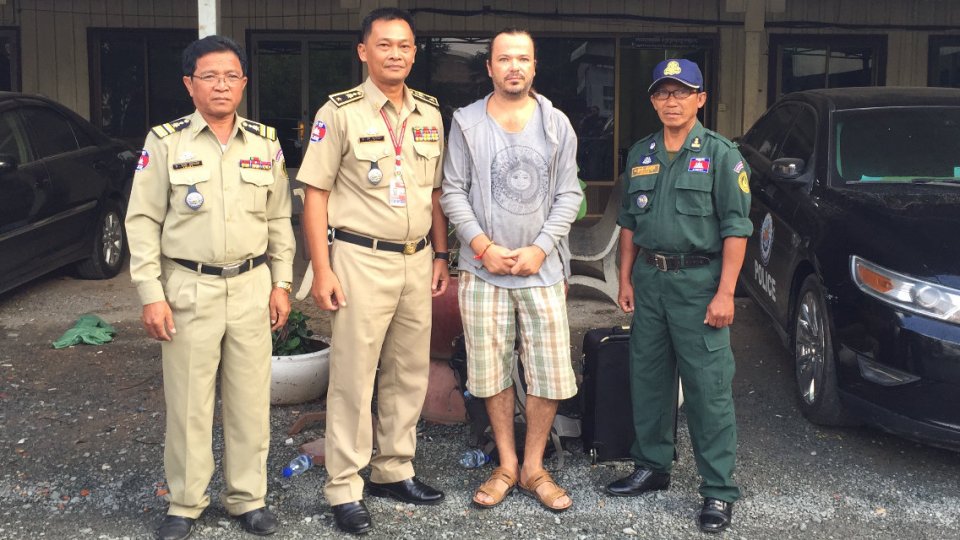He was finally detained in Cambodia after going on the run in 2014