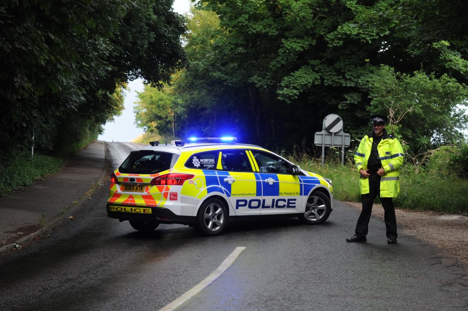 Last night the barracks were in lock-down as cops launched a massive manhunt