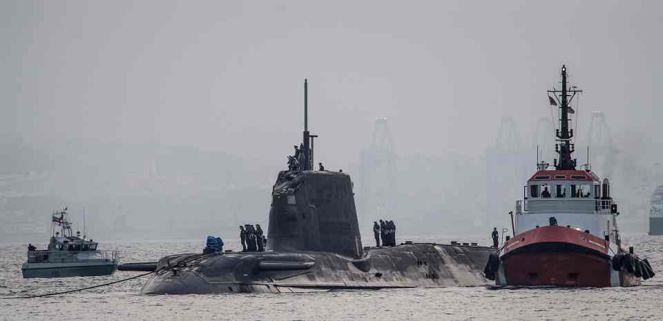 HMS Ambush made an unscheduled stop in Gibraltar due to a sustained damage