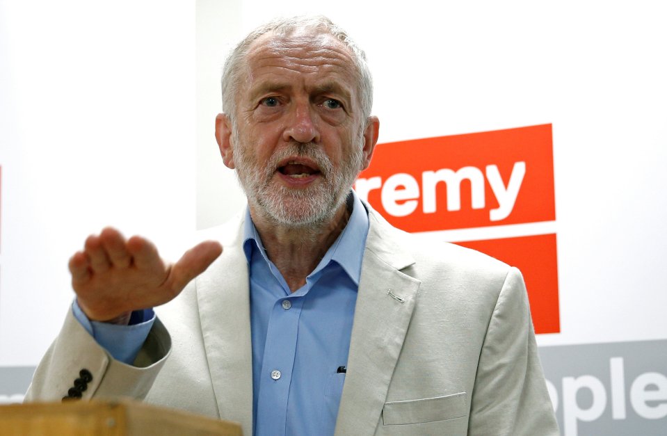 Leader of the Labour Party, Jeremy Corbyn, speaks at the launch of his new leadership campaign at the Institute of Education in London