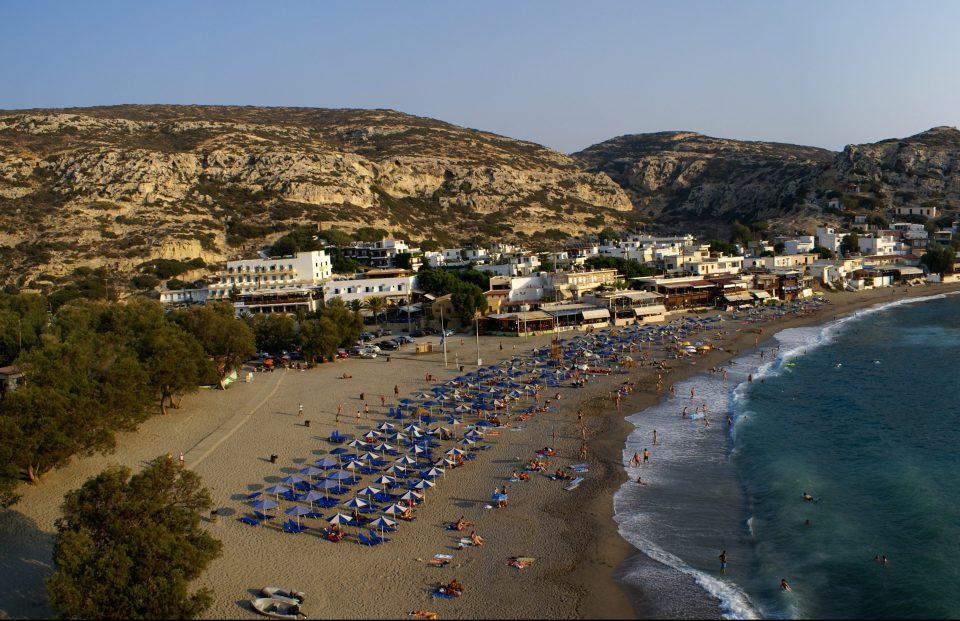 Matala Beach Panorama