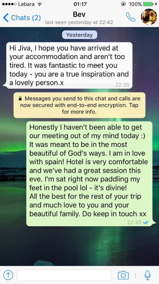 The friends began texting each other after their unusual meet and vow to stay in touch